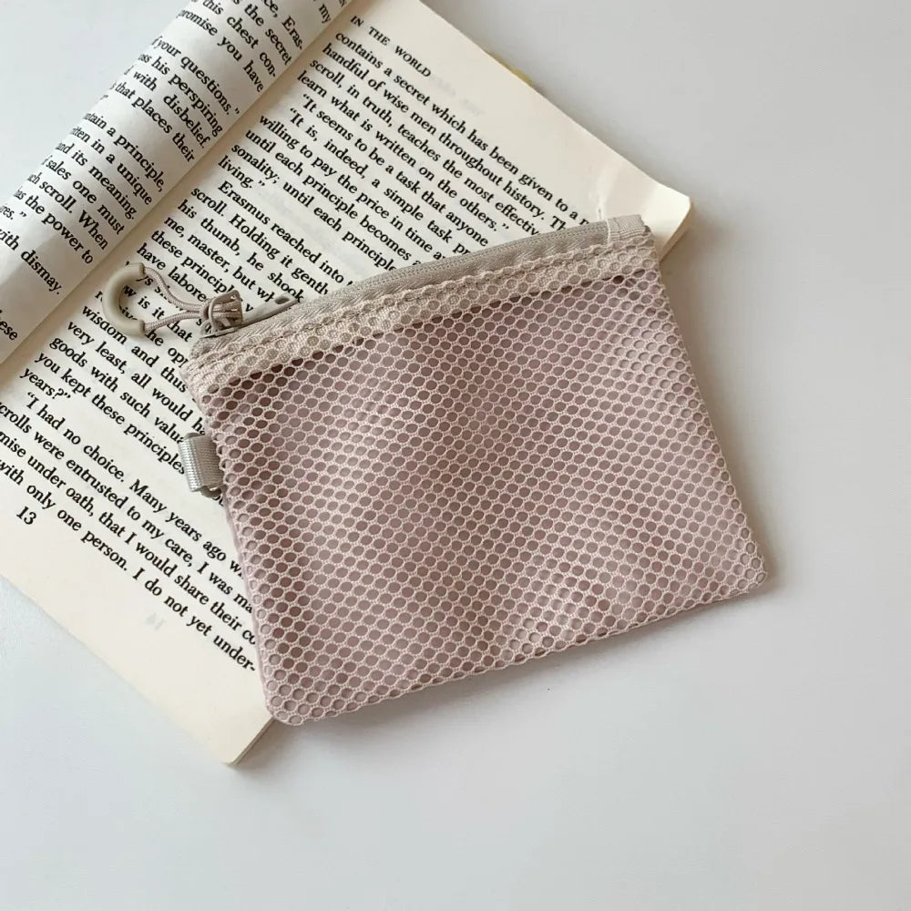 Mesh Makeup Storage Bag | Zipper Travel Cosmetics Organizer