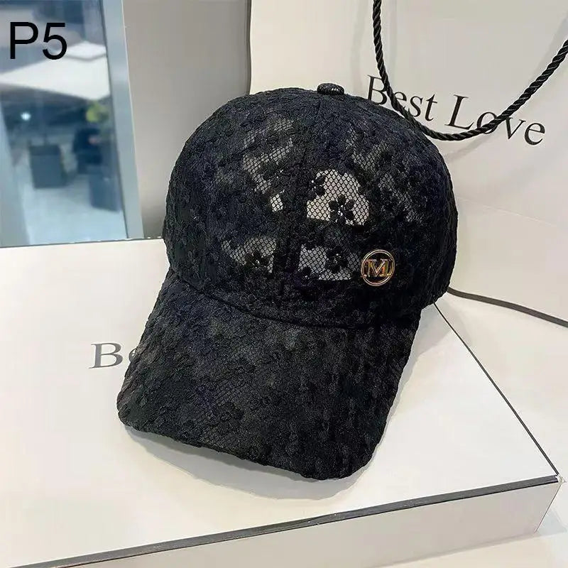 Women's Lace Floral Baseball Cap – Breathable Adjustable Sun Hat