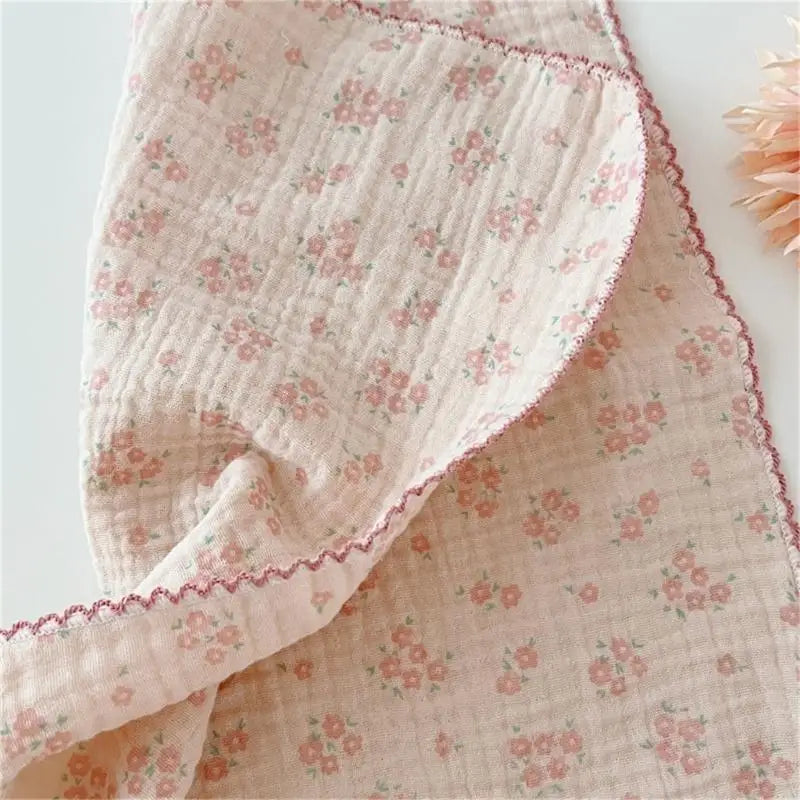 Baby Gauze Cotton Drool Bibs & Face Cloths – 4-Pack Newborn