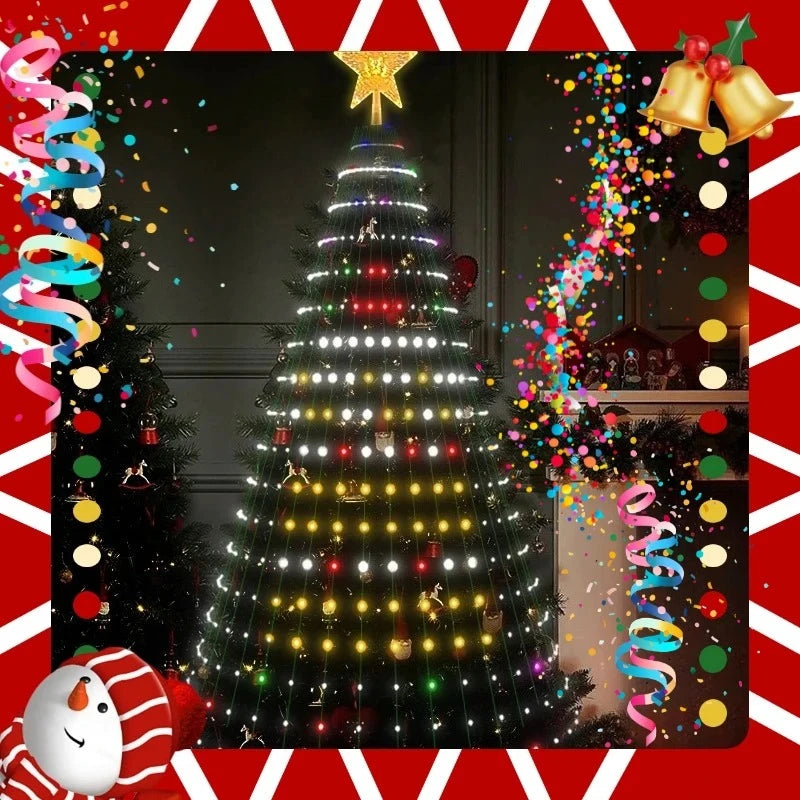 Smart App-Controlled Color Changing Christmas Tree Lights