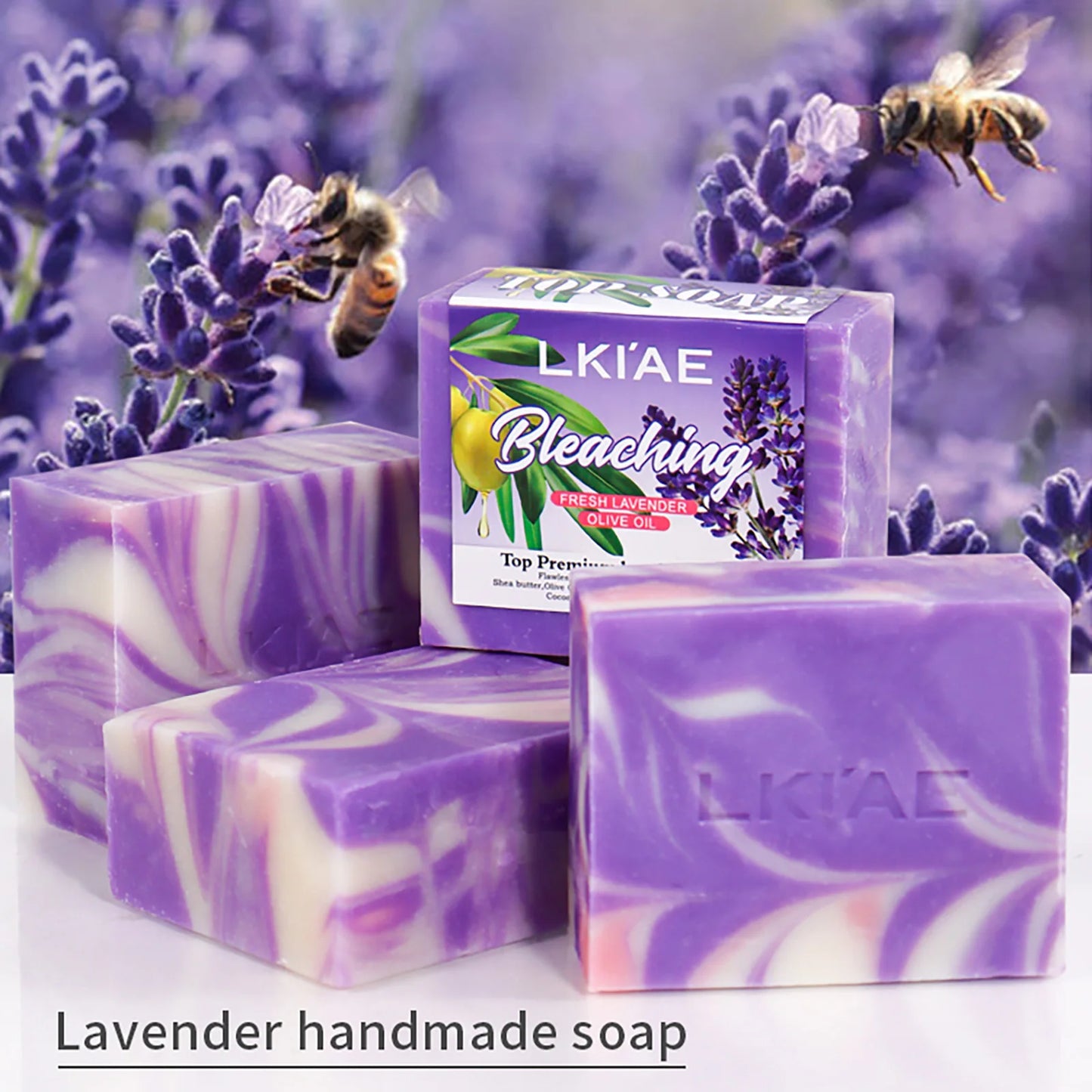 AILKE Lavender Brightening Soap Bar | Niacinamide & Glutathione 150g