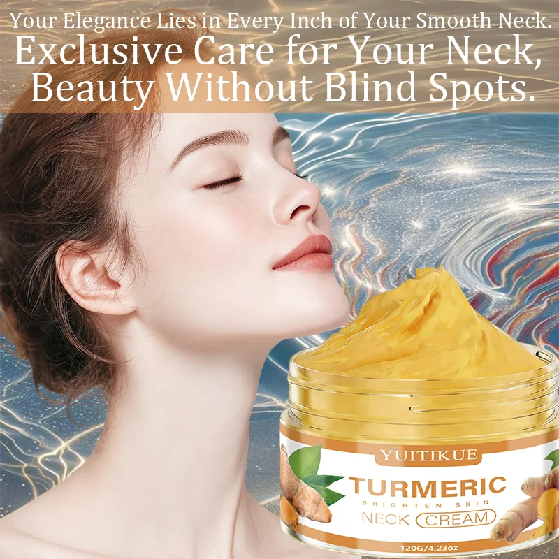 YUITIKUE Turmeric Neck Cream Brightening Hydrating Firming Tightening Smoothing Neck Skin Care Cream 120g Peaceful Pleasures Health and Wellness