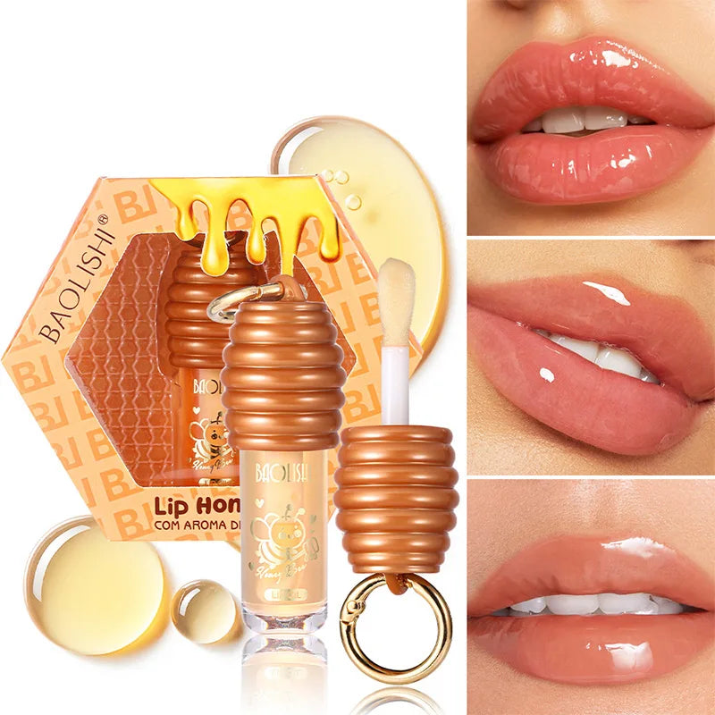 Honey Lip Balm Longlasting Moisturizing Dry Lips Diminishes Lip Lines Plumps Lips With Transparent Pearlescent Lip Care Lip Balm Peaceful Pleasures Health and Wellness