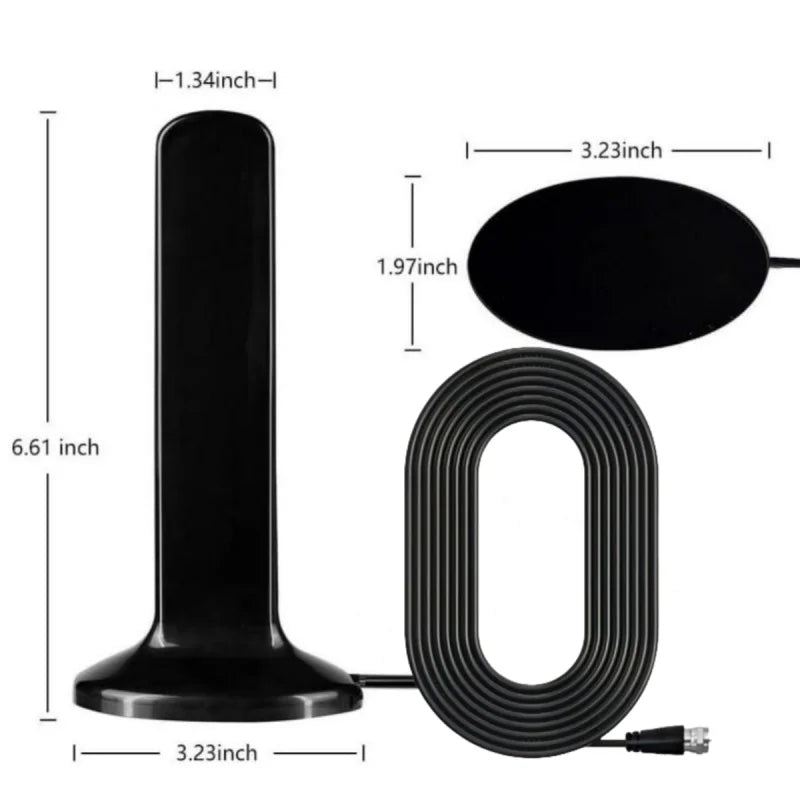 Indoor HD Digital TV Antenna – 200 Mile Range, 4K 1080p
