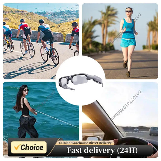 Camera Smart HD 1080P WIFI Sports Glasses With Camera and Audio Recording Glasse Peaceful Pleasures Health and Wellness