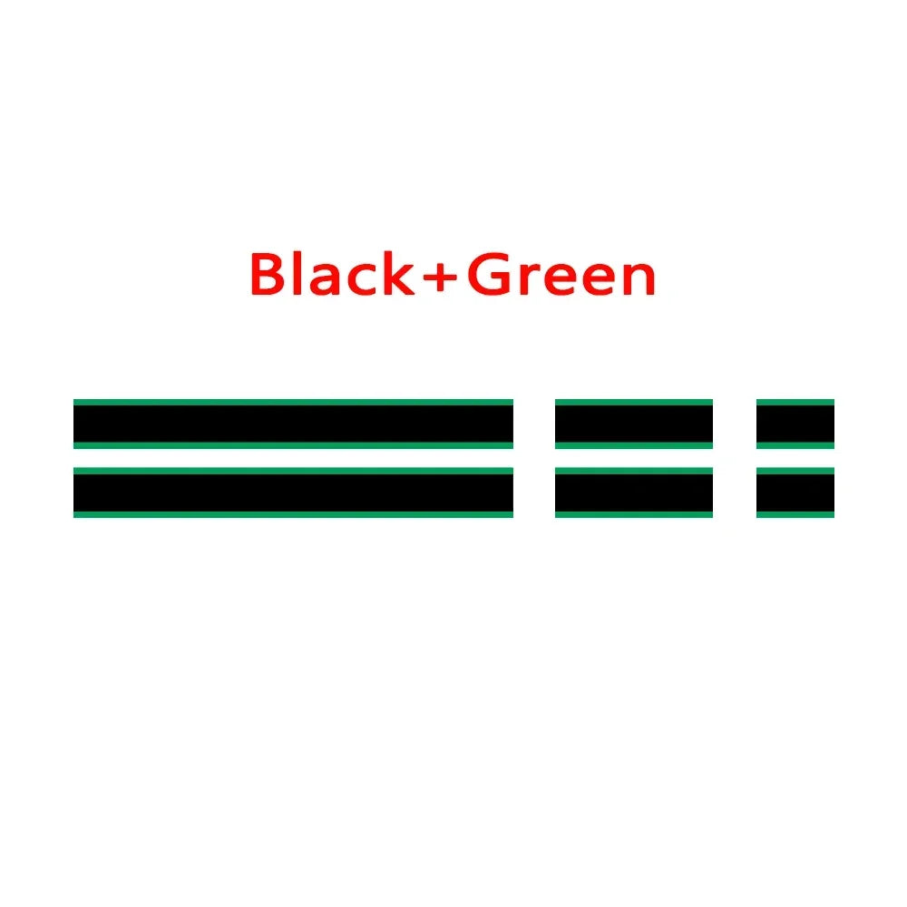 MINI Cooper Hood Trunk Vinyl Stripe Decal | Matte & Glossy Black