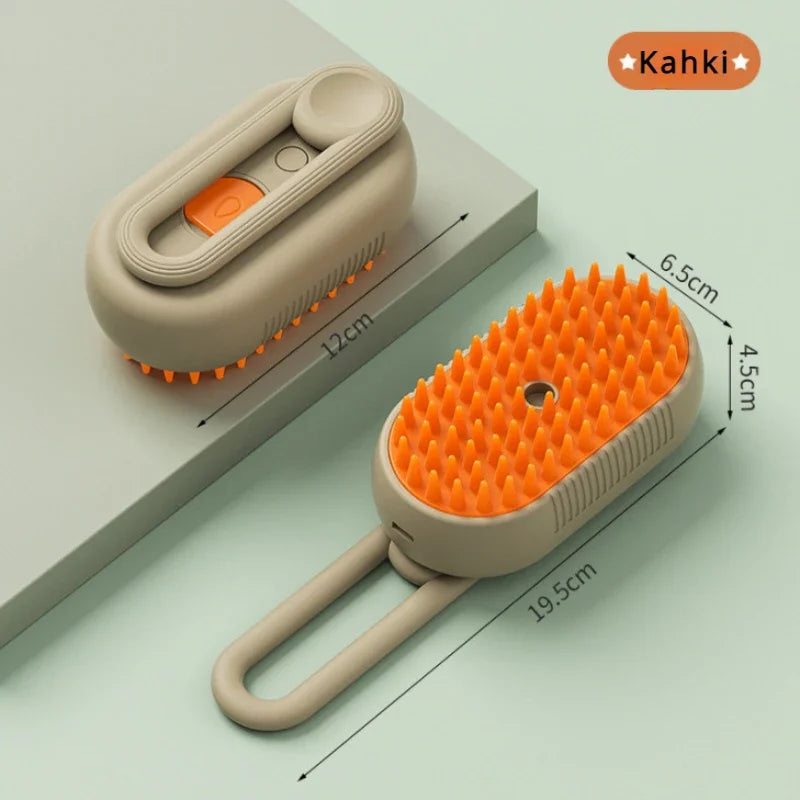 3-in-1 Electric Steam Pet Grooming Brush for Dogs & Cats
