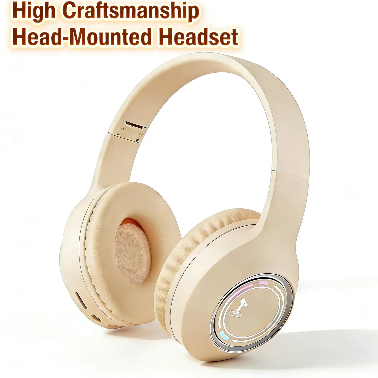 M3 LED Bluetooth 5.3 Gaming Headphones – Foldable ANC USB-C