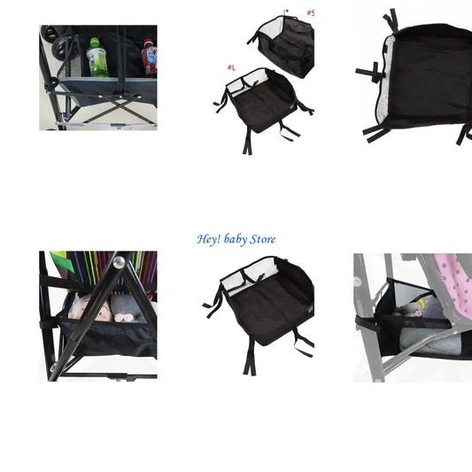 Baby Stroller Hanging Basket – Large & Small Storage Bag Stroller Storage Basket Peaceful Pleasures Health and Wellness