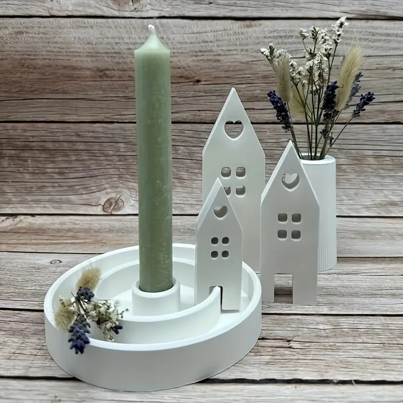Heart Silicone Mold – DIY Candle Resin Soap Concrete Clay