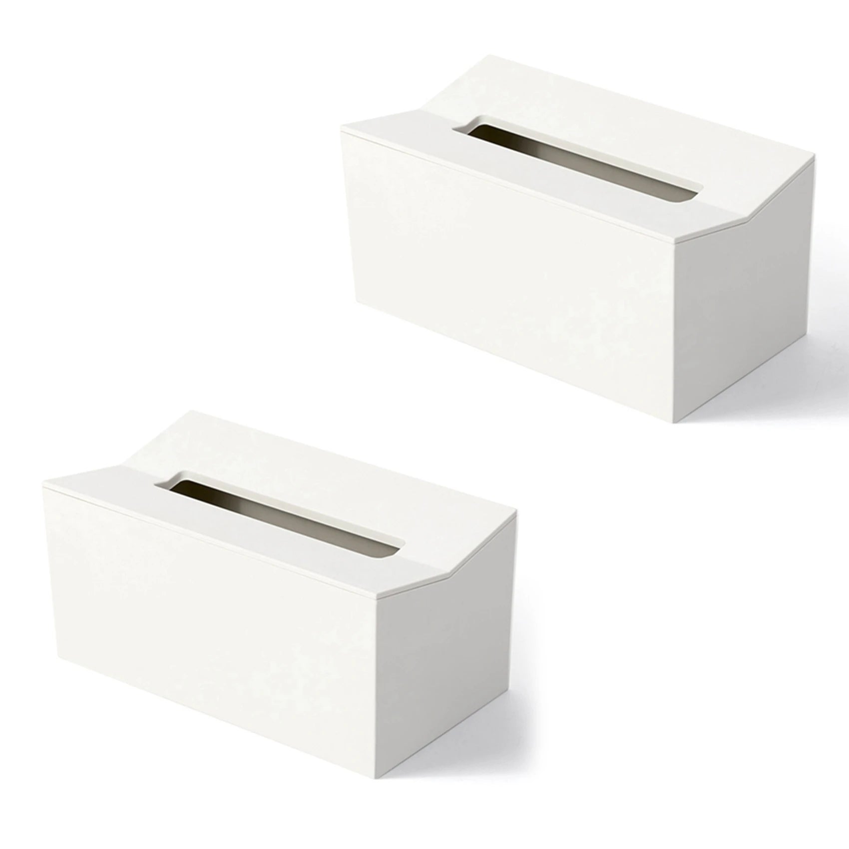 A36T-2X Kitchen Tissue Box Cover Napkin Holder For Paper Towels Box For Napkins Tissue Dispenser Wall Mounted Container White Peaceful Pleasures Health and Wellness