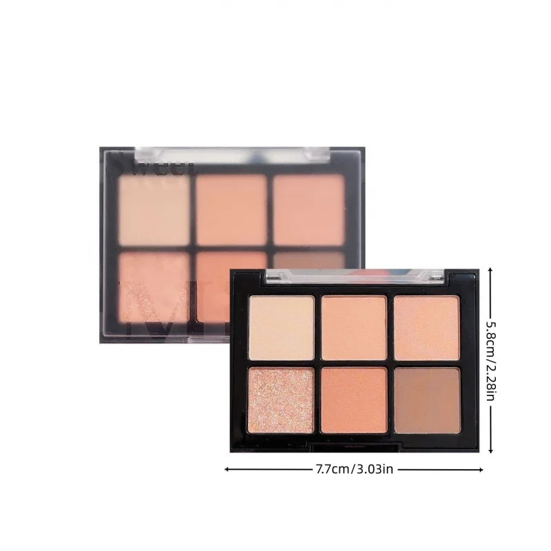 SWEETMINTSix-color eyeshadow palette, versatile for daily use, low saturation, multifunctional comprehensive palette701 # Peaceful Pleasures Health and Wellness