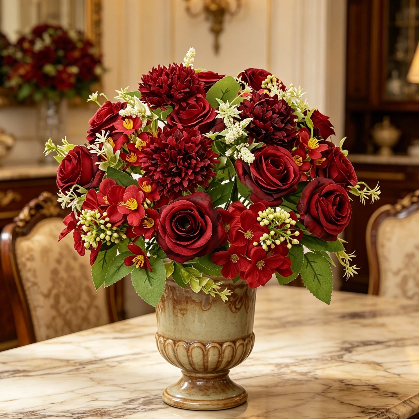 Artificial Silk Hydrangea Rose Bouquet | Wedding & Home Decor