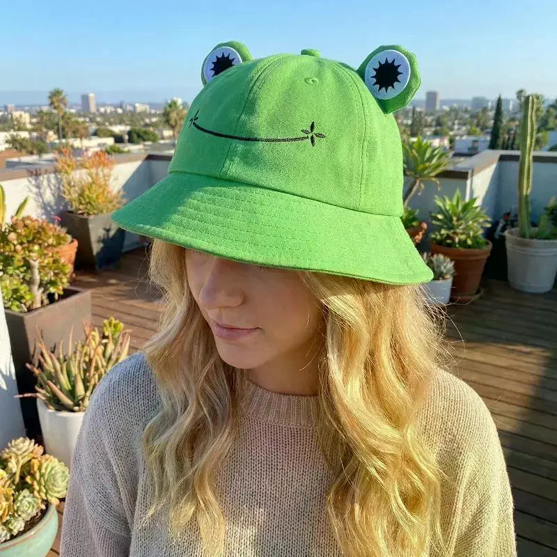 Frog Bucket Hat – Wide Brim Summer Sun Hat | Unisex