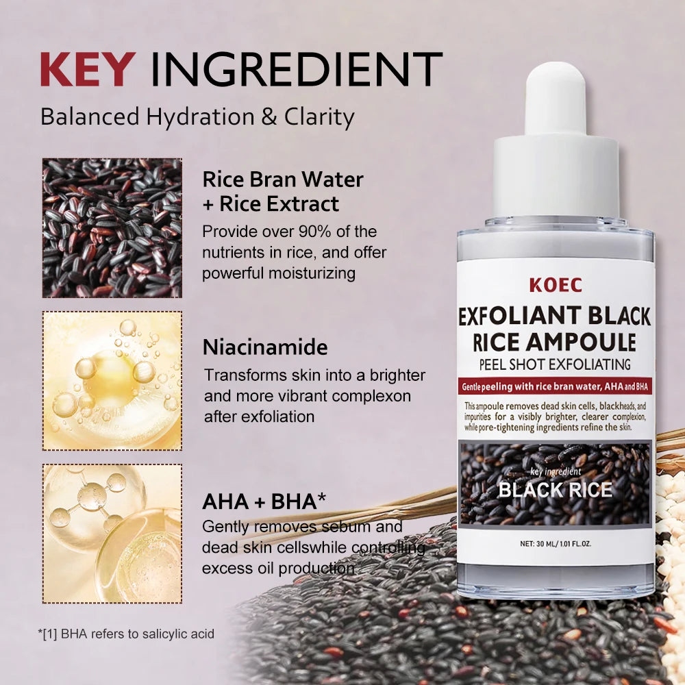 Rice Pure Natural Moisturizing Exfoliation Essence, Moisturizing and Cleaning Amphetamine, Removes Dead Blackheads and Impuritie Peaceful Pleasures Health and Wellness