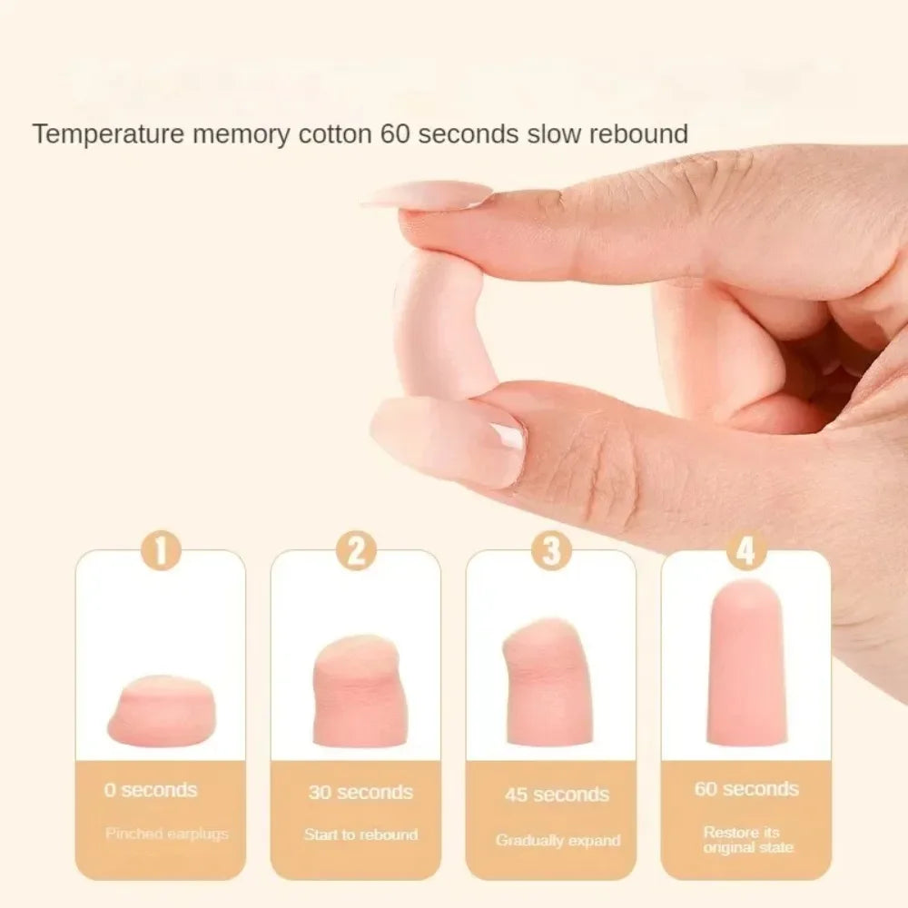 10/24/60pcs Comfortable Earplugs Antinoise Ear Plugs Sleep Noise Reduction Ear Protector for Sleep Soft Foam Earplugs Anti-Noise Peaceful Pleasures Health and Wellness