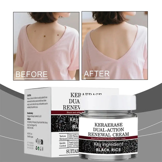 Black Rice Raw Pulp Moisturizing Cream - Hydrates, Evens Skin Tone, Reduces Fine Lines With Rice Extract & Hyaluronate Face Care Peaceful Pleasures Health and Wellness