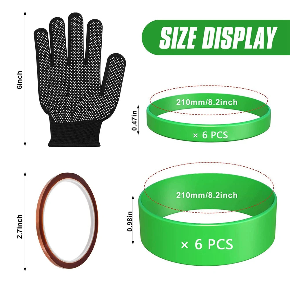 A36T-Silicone Bands For With Transfer Tapes Sublimation Accessories For Mug Press Machine Wrap Bundle Tumber In Oven Peaceful Pleasures Health and Wellness