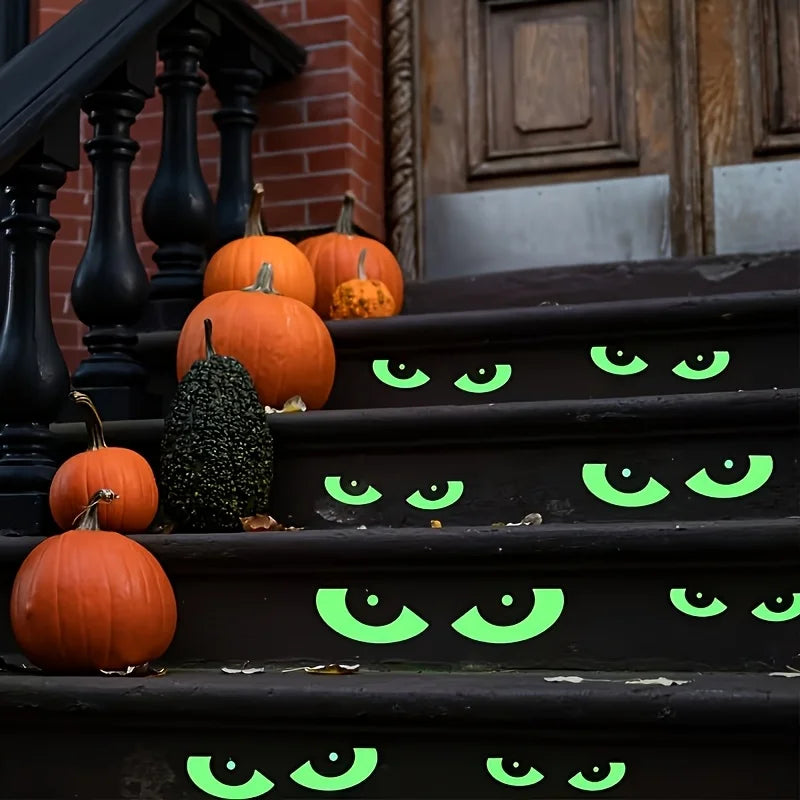 1sheet Night Light Halloween Window Stickers Eye Suitable Home Wall