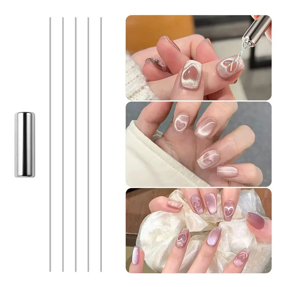 Double-Ended Cat Eye Magnetic Nail Art Stick | UV Gel Tool