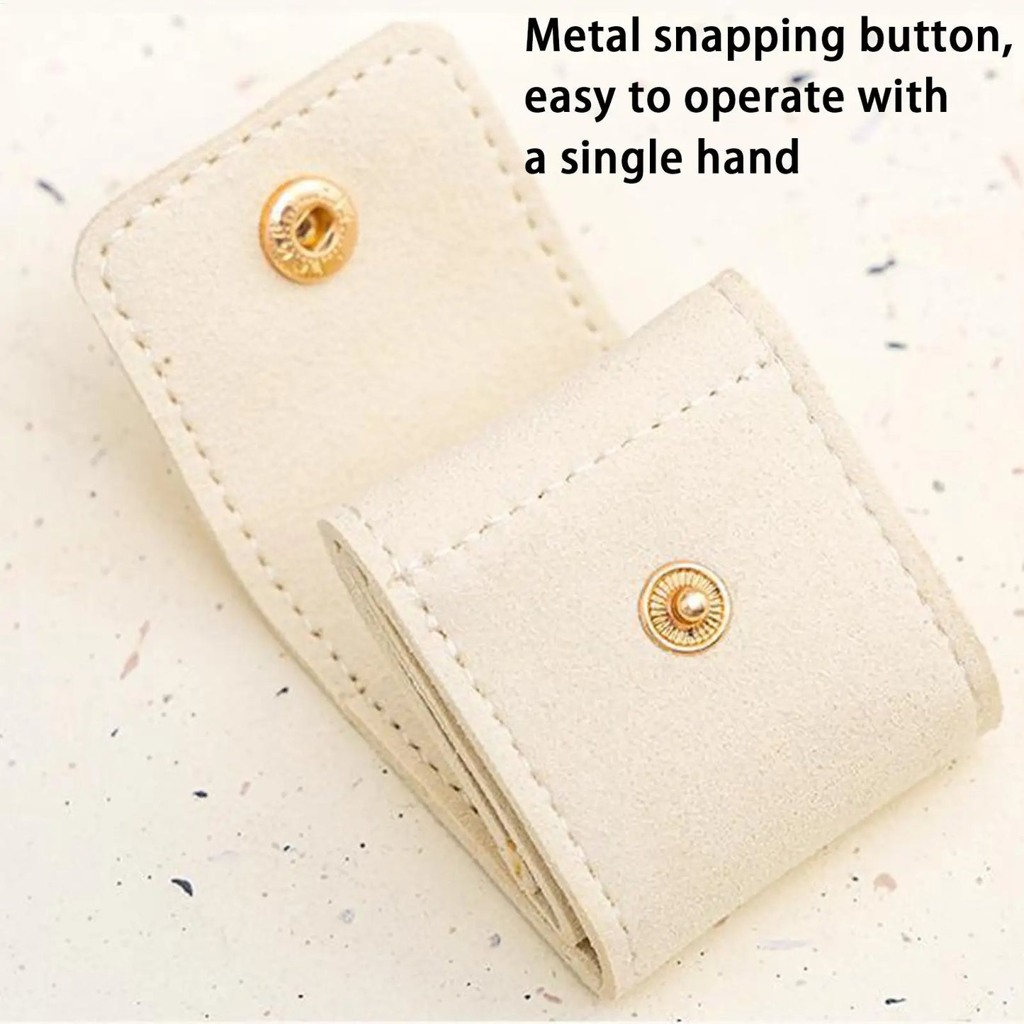Foldable Travel Jewelry Organizer Case | Buckle Pouch & Dividers