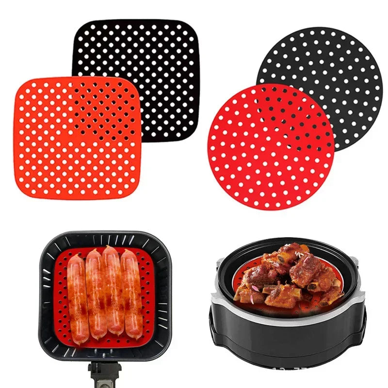 Baking Tray Reposteria Air Fryer Stanles Cup Kitchen Utensils Pan Tool Accessories Pastry Silicone Pad Kitchenware Non-stick Bar Peaceful Pleasures Health and Wellness