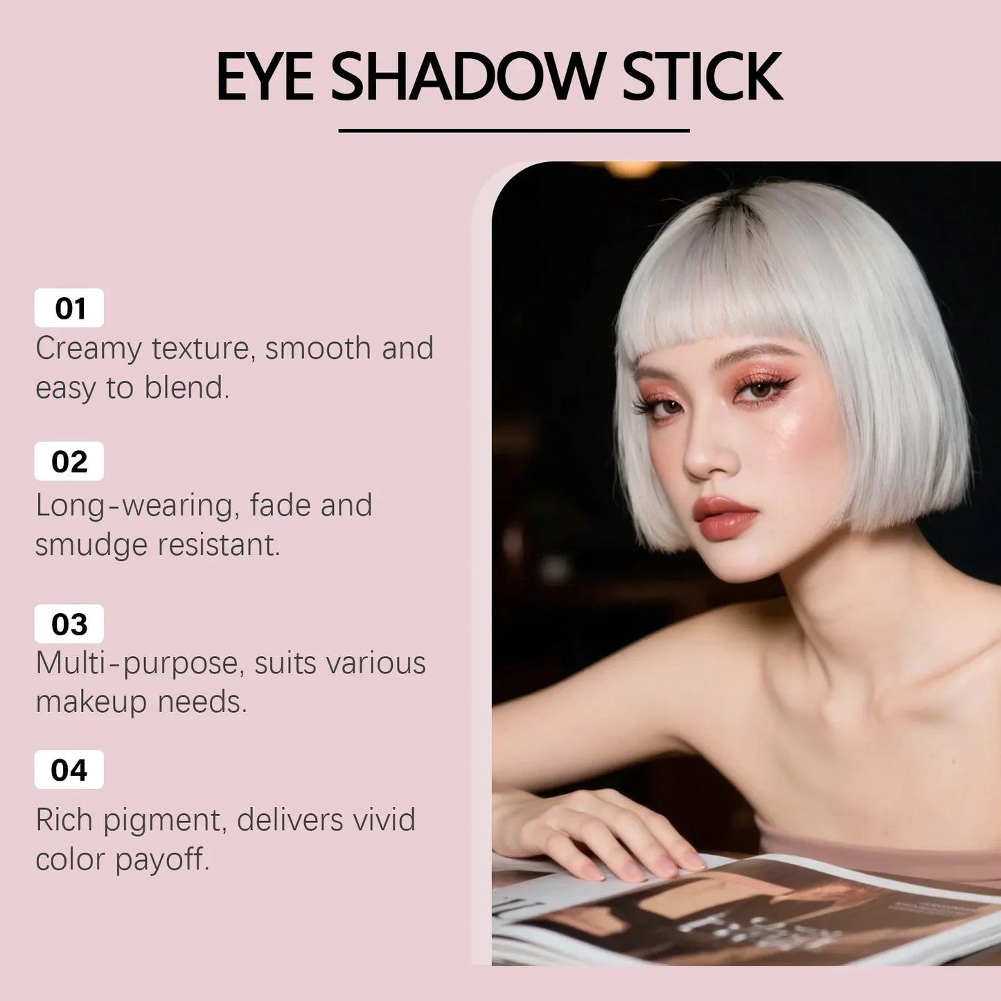 Shimmer Cream Eyeshadow Stick – Pigmented & Long-Lasting