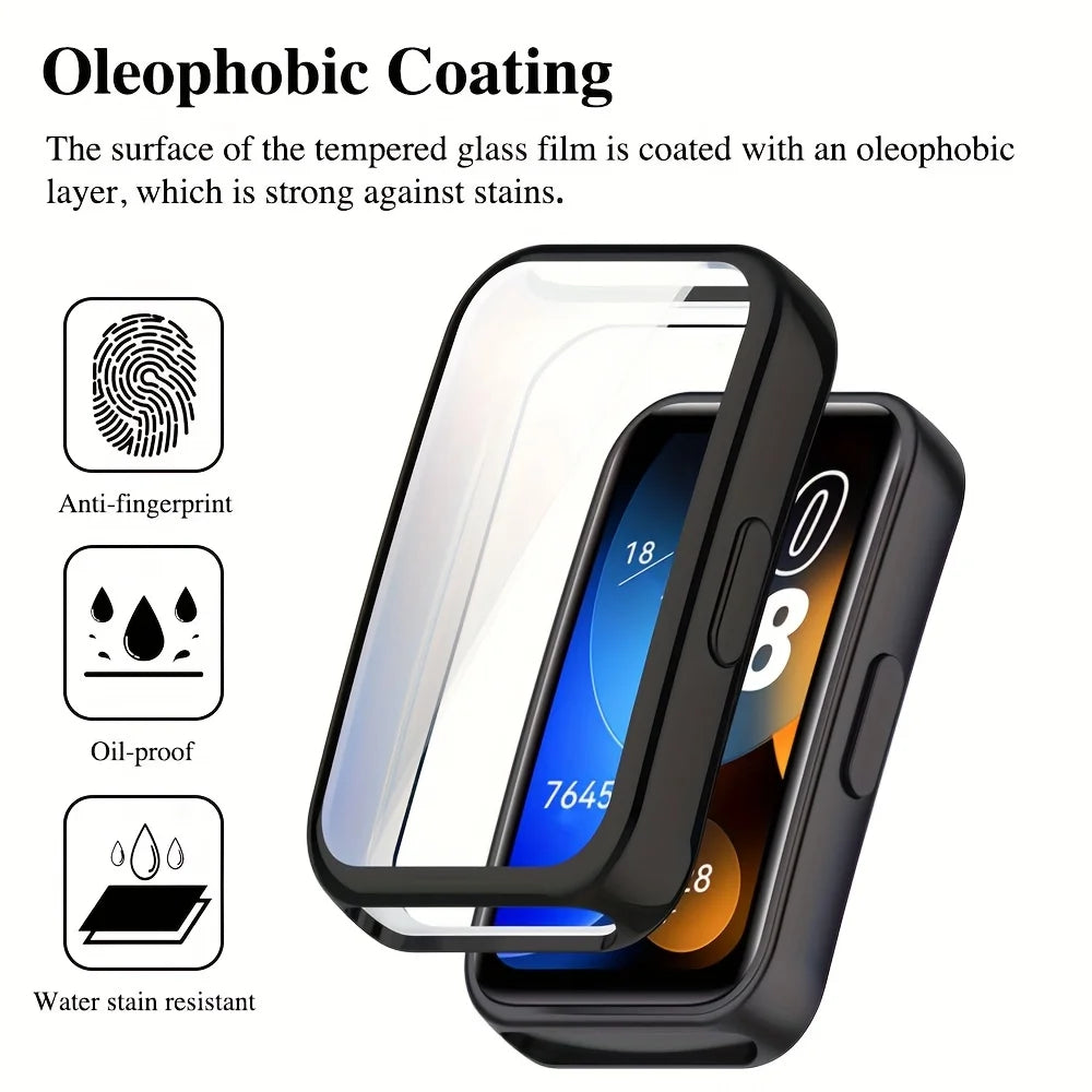 TPU Case & Screen Protector for Huawei Band 8 / 9 / 10 Peaceful Pleasures Health and Wellness