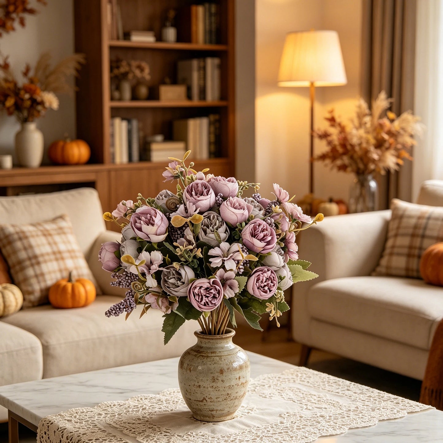 Artificial Silk Rose & Peony Bouquet | Wedding Home Decor