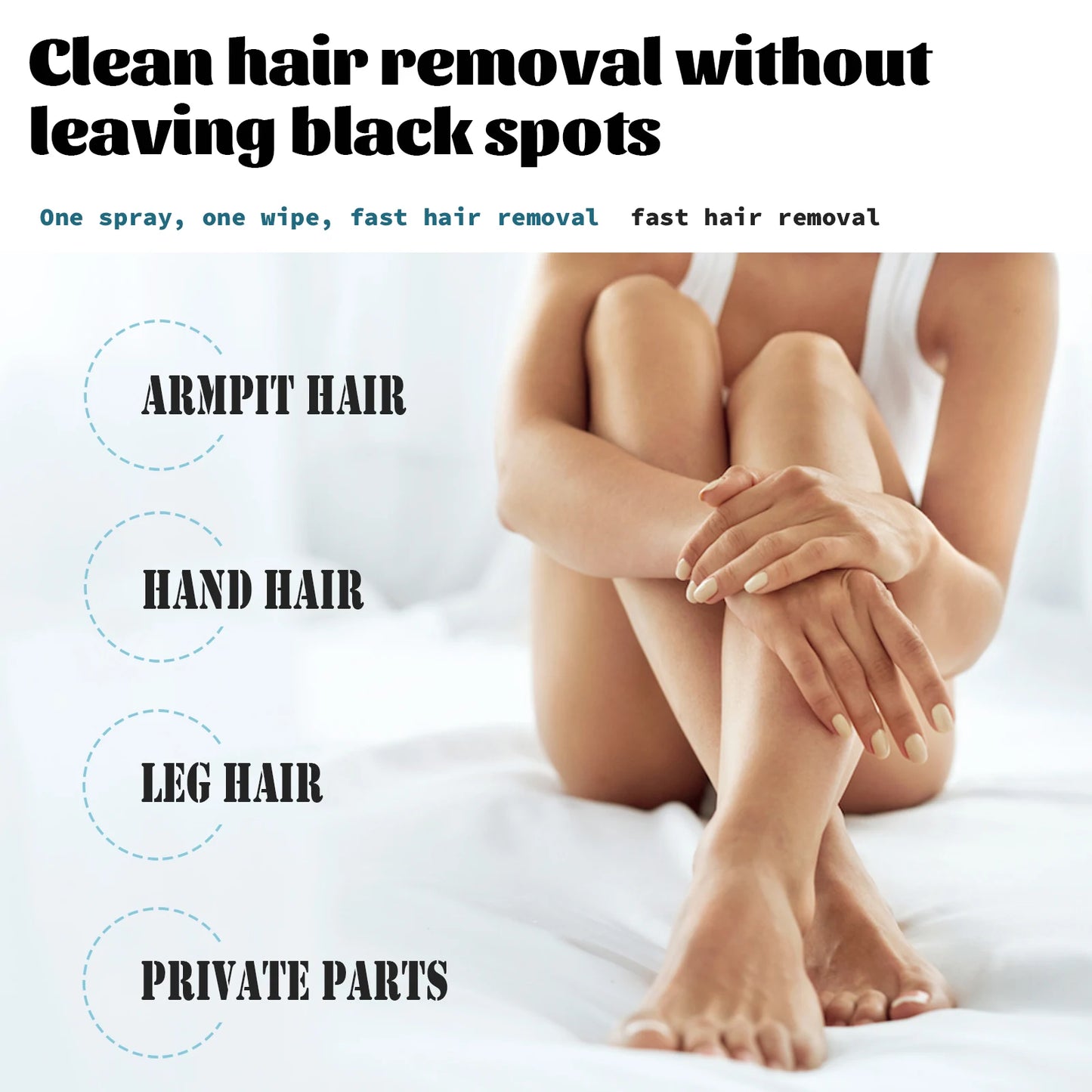 Natural Painless Hair Removal Spray – Body & Armpit Depilatory