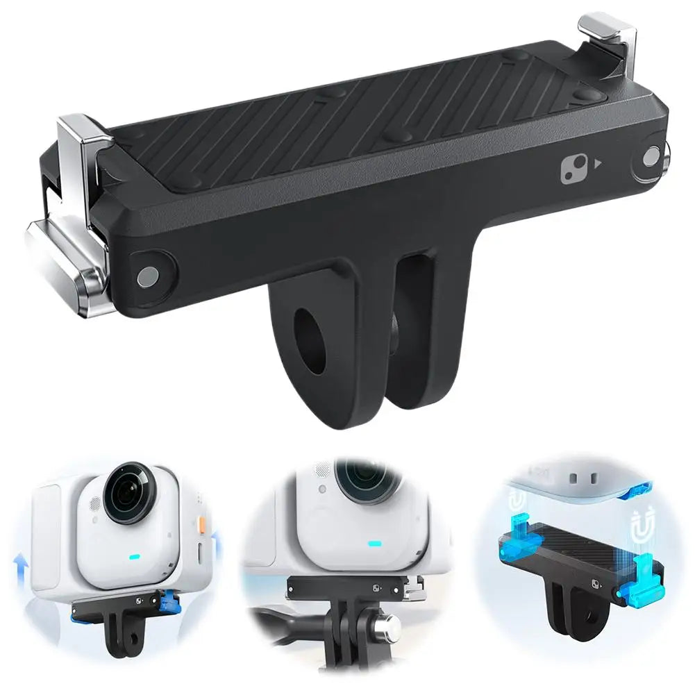 For Insta360 Go Ultra Magnetic Quick-Release Base For Metal Surfaces, Expandable Mounting Adapter Bracket For Camera Accessories Peaceful Pleasures Health and Wellness