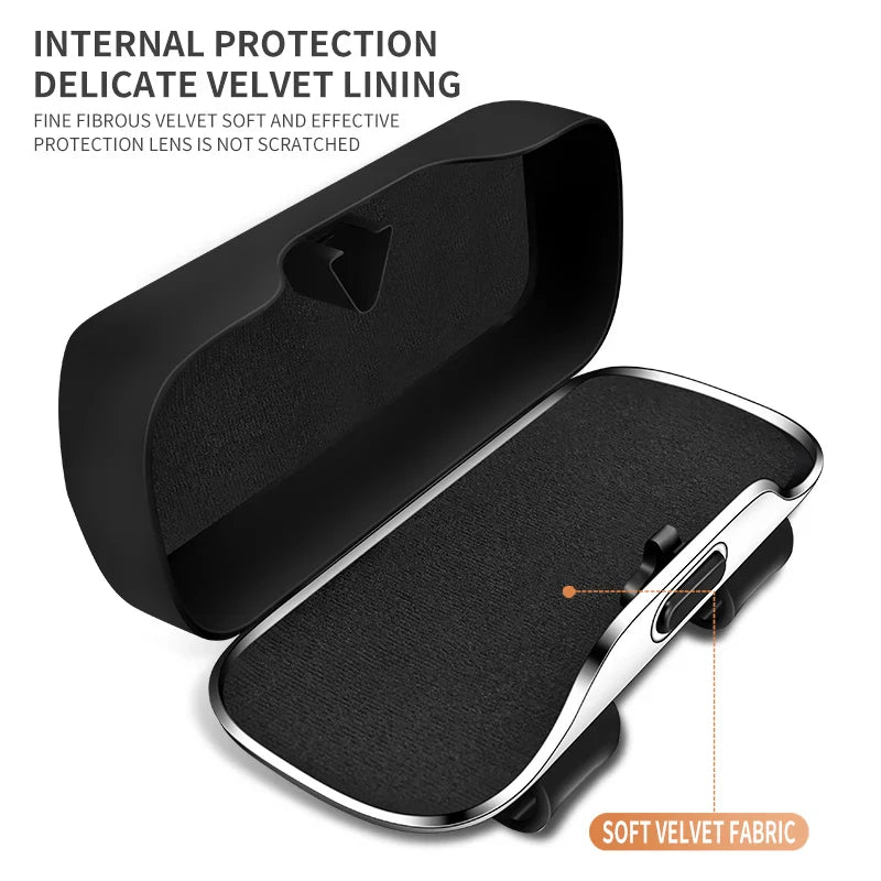 Car Sun Visor Glasses Holder | Press-Button Eyeglass Case