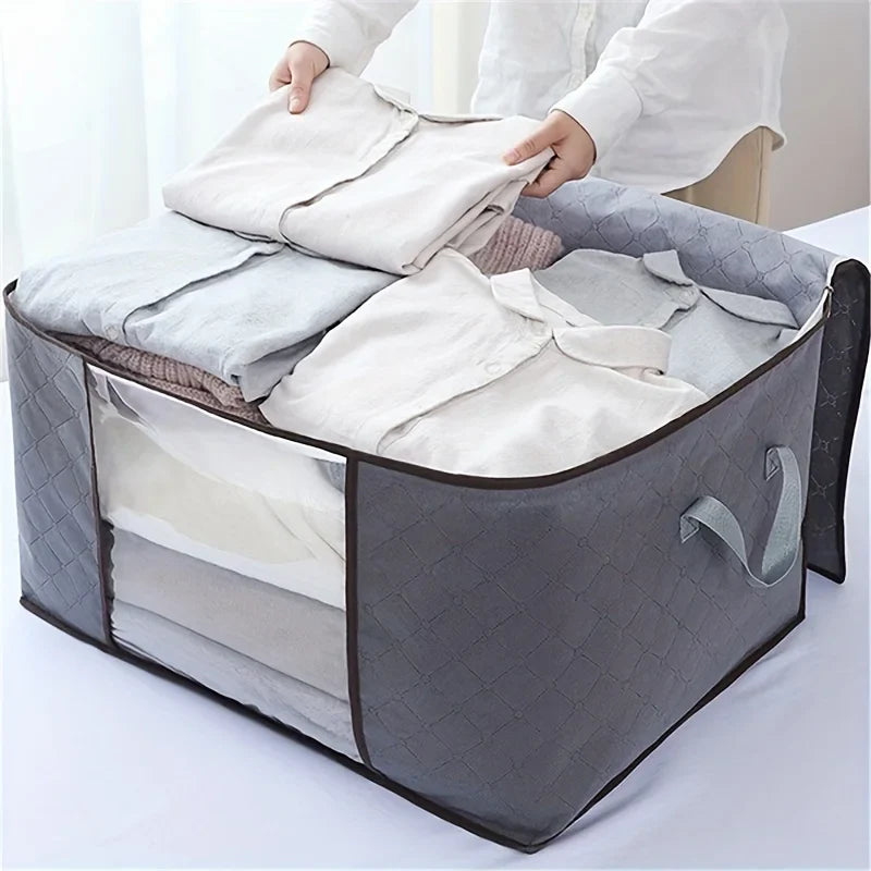 Blanket & Quilt Storage Bag – Nylon Zipper Organizer with Handle