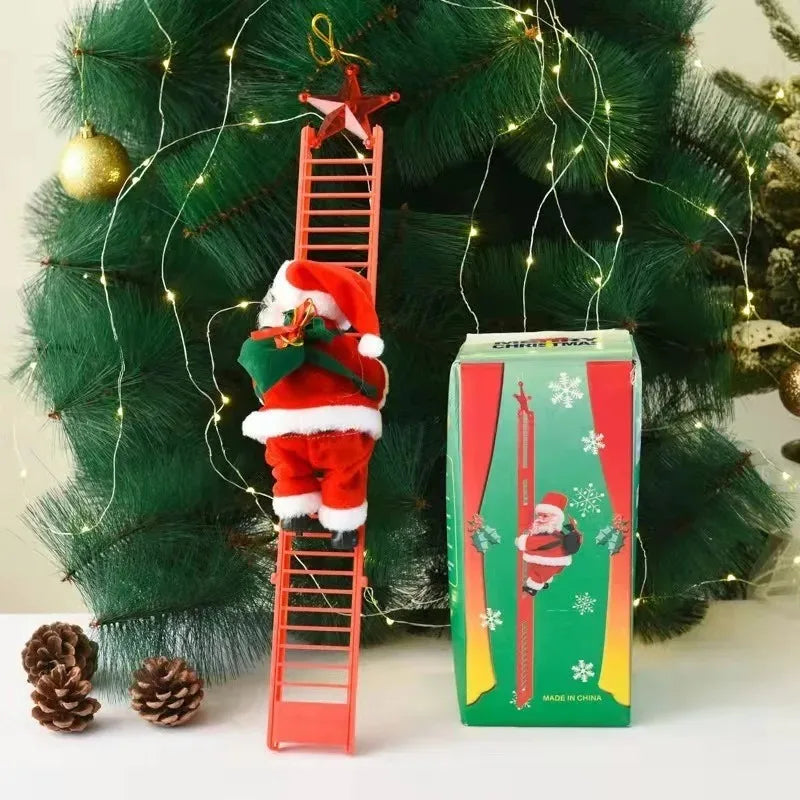 Electric Climbing Santa Claus with Music | Christmas Decor