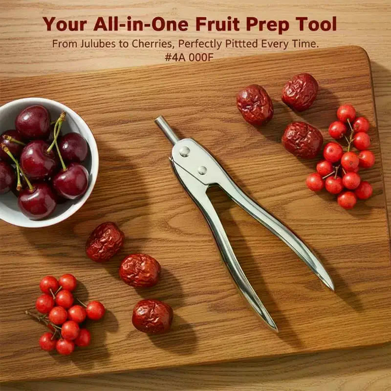 Stainless Steel Cherry & Jujube Corer – Fruit Pit Remover Tool