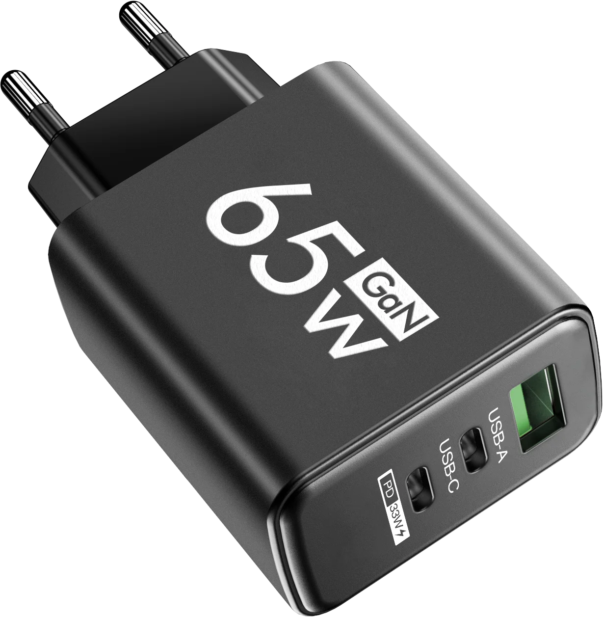 67W GaN Fast Charger USB-C PD 3.0 QC 4.0 Multi-Port Wall Adapter