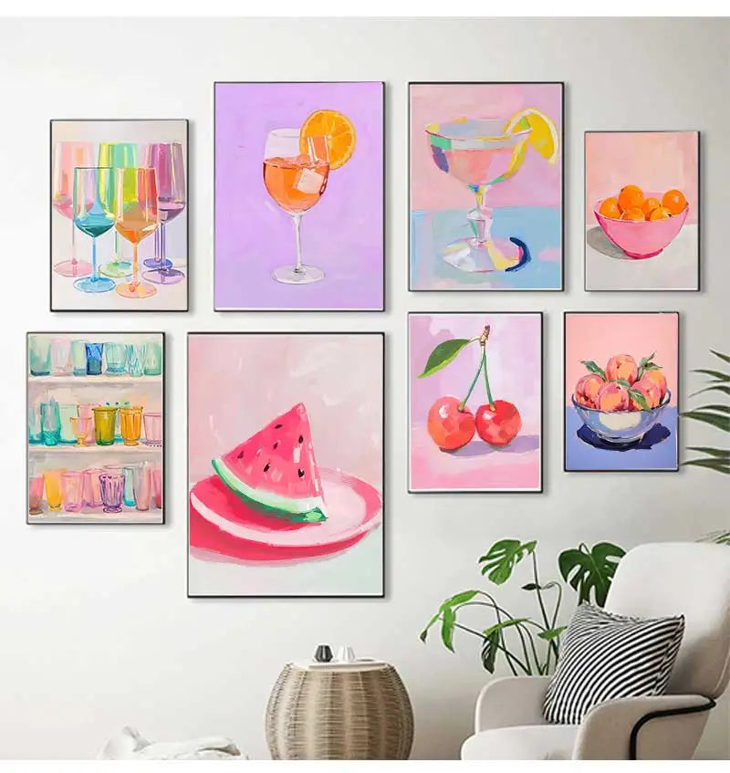 Popsicle Canvas Wall Art Print | Kitchen & Dining Room Decor Canvas Wall Art Peaceful Pleasures Health and Wellness