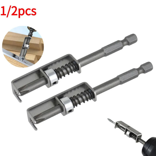 Spring Loaded Screw Holder Bit, Anti-Drop Screwdriver Accessory, Wear-Resistant Positioning Bit for Electricians Mechanics DIY Peaceful Pleasures Health and Wellness