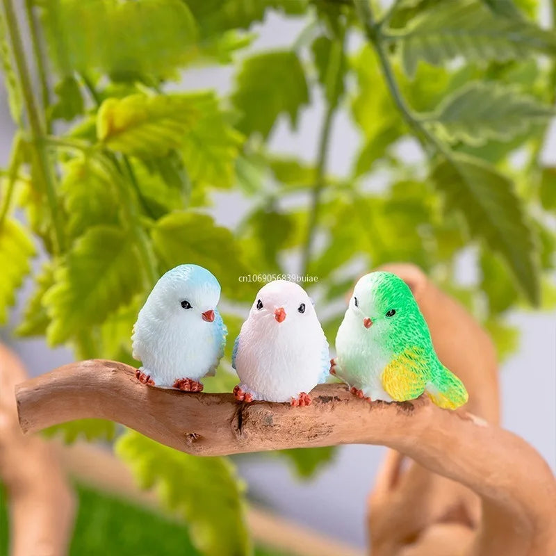1pcs Miniature Bird Figurines, Mock Animal Toy Mini Cute Pet ModelFor Fairy Garden, Moss Micro Landscape Home Accessories Fairy Peaceful Pleasures Health and Wellness