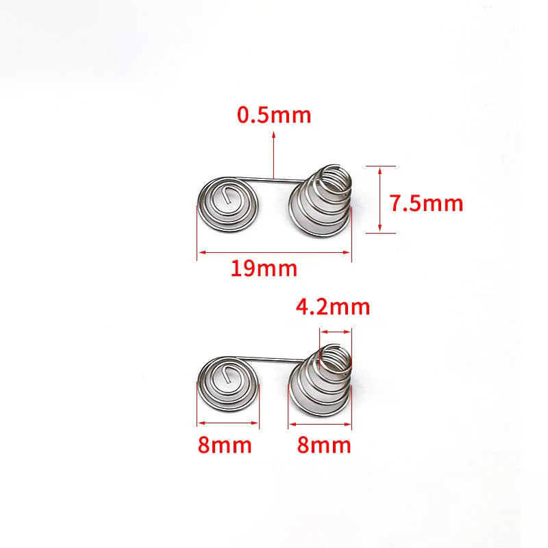 5pcs AAA AA Battery Spring Contact Plates | Nickel DIY Parts