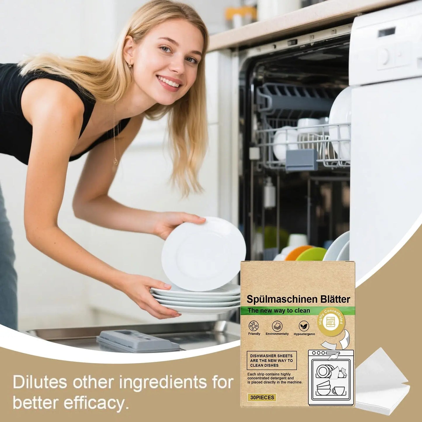 30-Pack Dishwasher Cleaner & Deodorizer Tablets | Home & Laundry