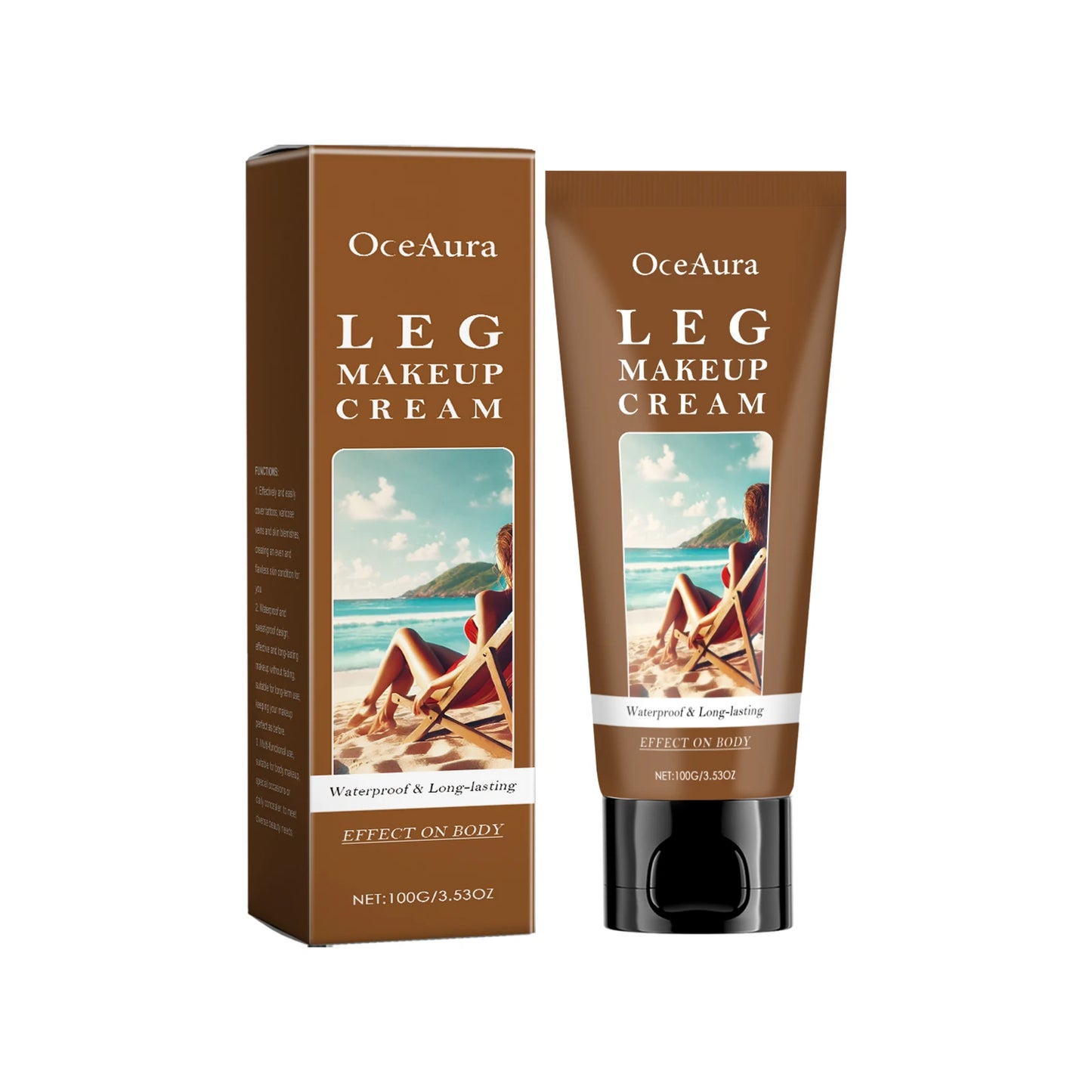OceAura Body Tanning Cream 3 Shades – Concealer & Bronzer 100g