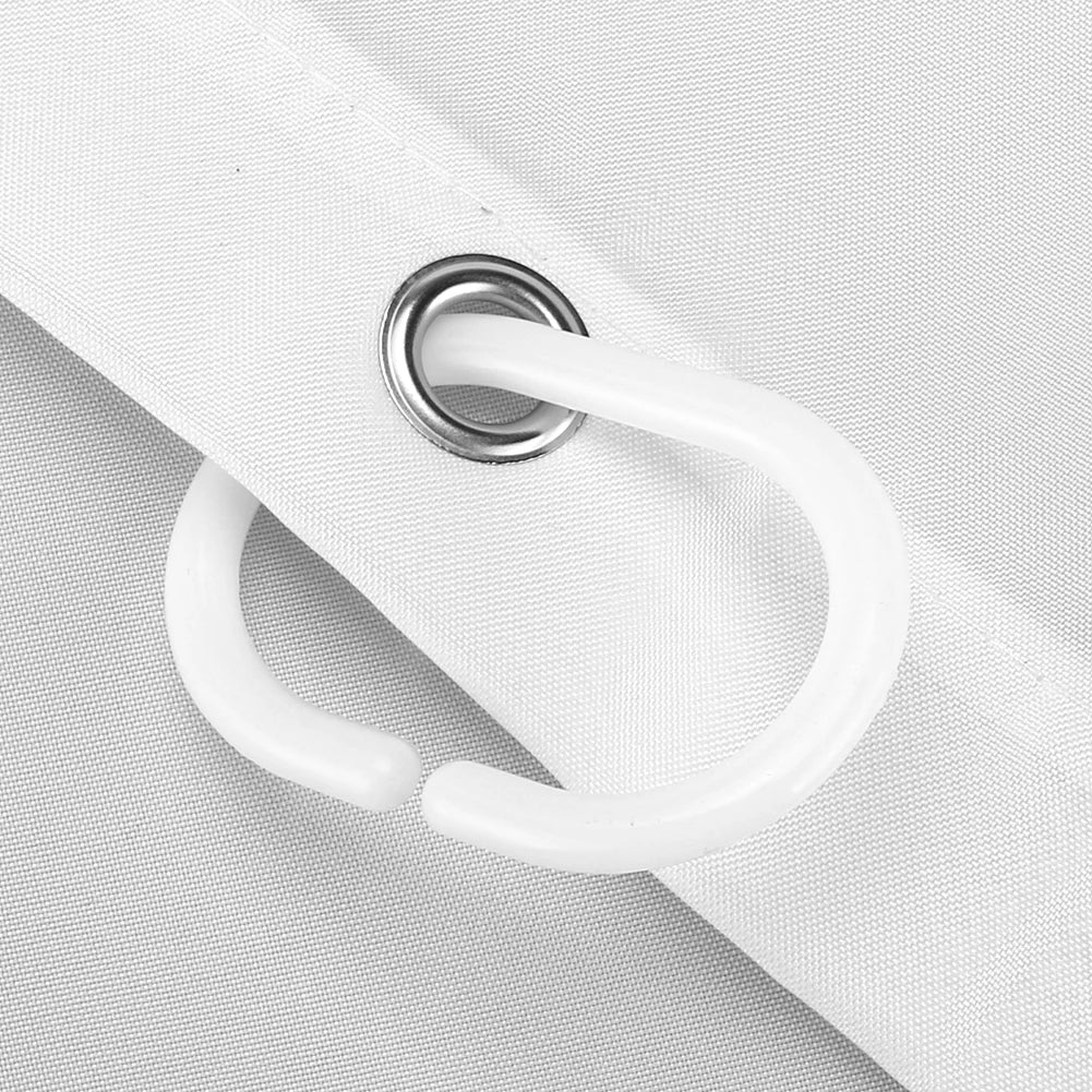 180-230cm Shower Curtains Waterproof Heavy Duty Thick Fabric Bath Curtain for Hotel Bathroom Bathtub Solid White Private Cover Peaceful Pleasures Health and Wellness