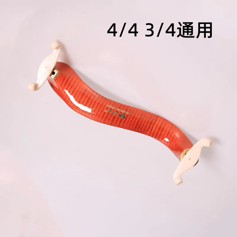 Stripes Maple Wood Violin Shoulder Rest Adjustable 4 3 1 2 Pad