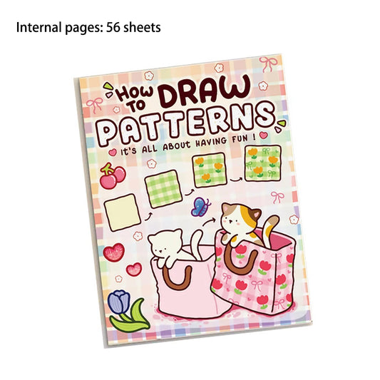 How Draw Patterns Easy Fun Guide Detailed Steps Students Cartoon Peaceful Pleasures Health and Wellness Pink