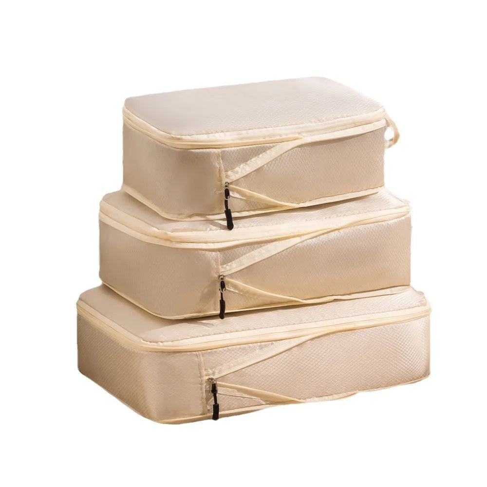 3-Piece Travel Compression Storage Bags | Luggage Packing Organizer Travel Packing Organizer Peaceful Pleasures Health and Wellness