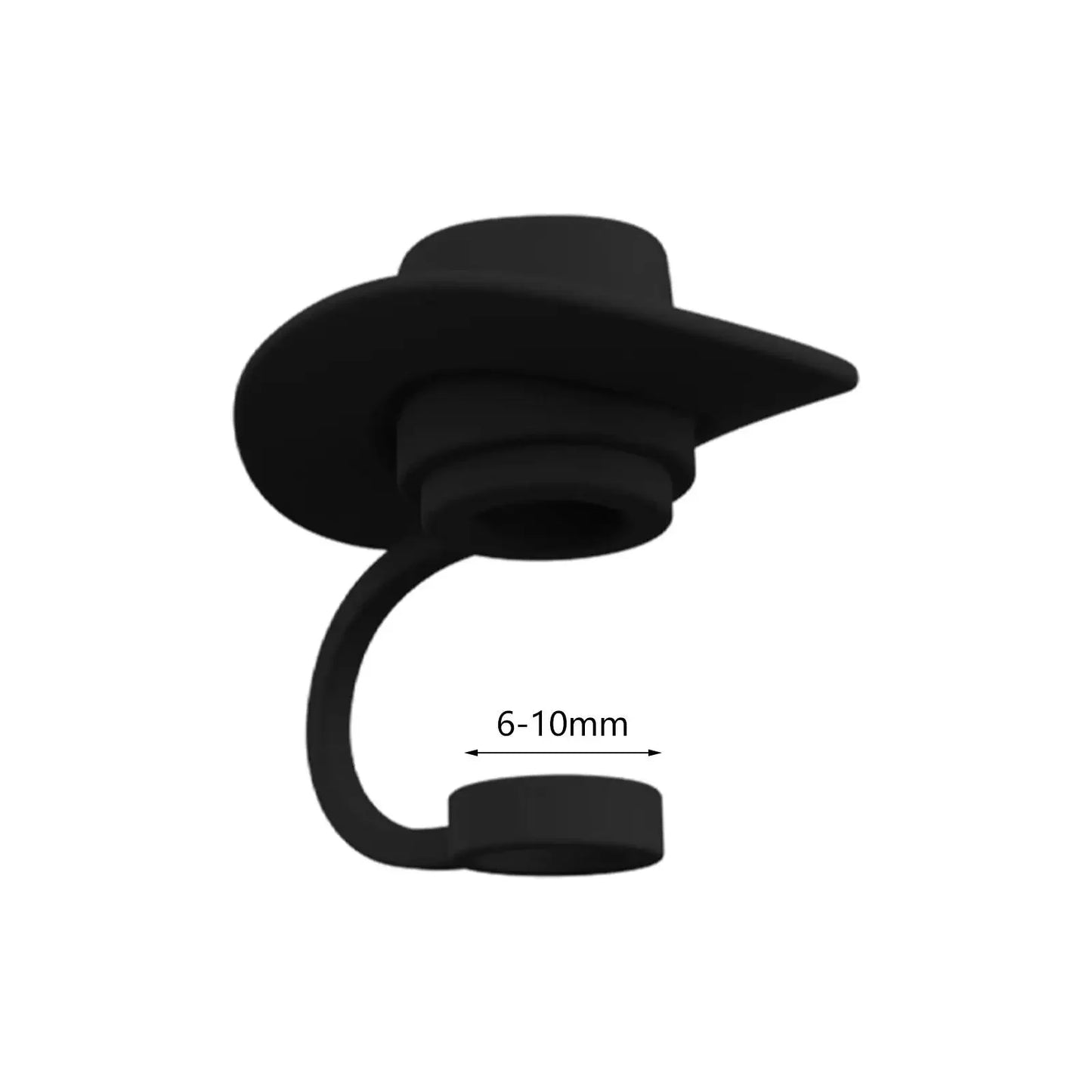 4 Pieces Straw Covers Cap Novelty Sturdy Straw Toppers Reusable Cowboy Hat Shaped for Camping Home Hiking Picnic Kitchen Peaceful Pleasures Health and Wellness