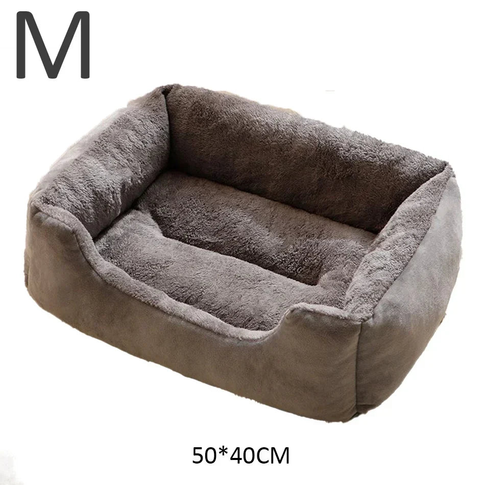 Waterproof Plush Pet Bed – Warm Mat for Dogs & Cats S/M/L