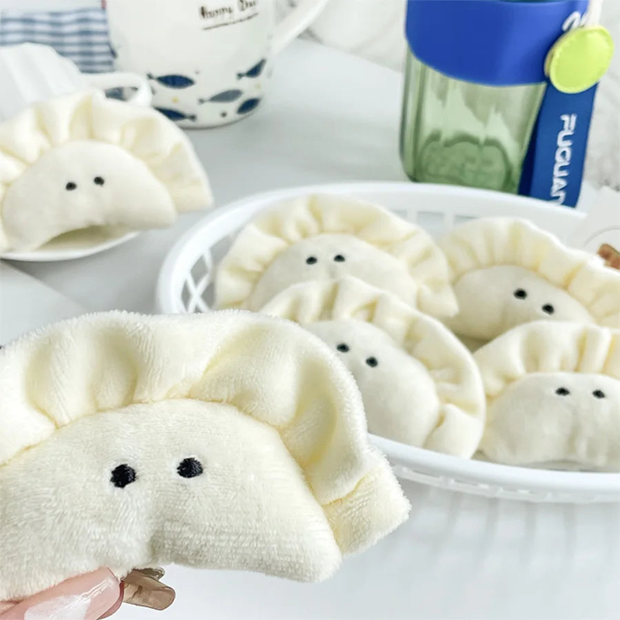 Cute Dumplings Pendants Creative Simple Small Hanging Decoration Cartoon Fashion Bags Dumplings Keychains Pendants and Figurines Peaceful Pleasures Health and Wellness