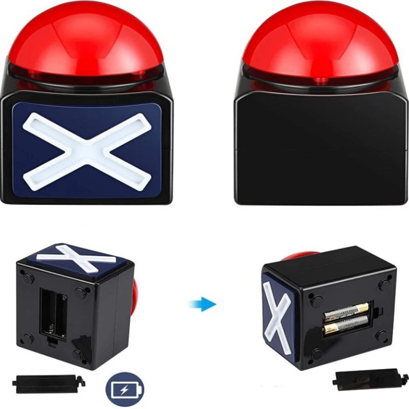 Interactive Quiz Buzzer with Sound & Light | Party Game Button